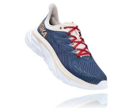 Hoka One One Clifton Edge - Tenis Corrida Estrada Mulher Azul Anil | PT-cxQyvUx